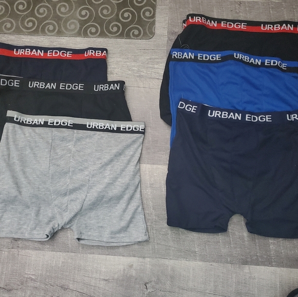Men's Boxer Briefs - Black, Blue, Gray - Picture 1 of 2